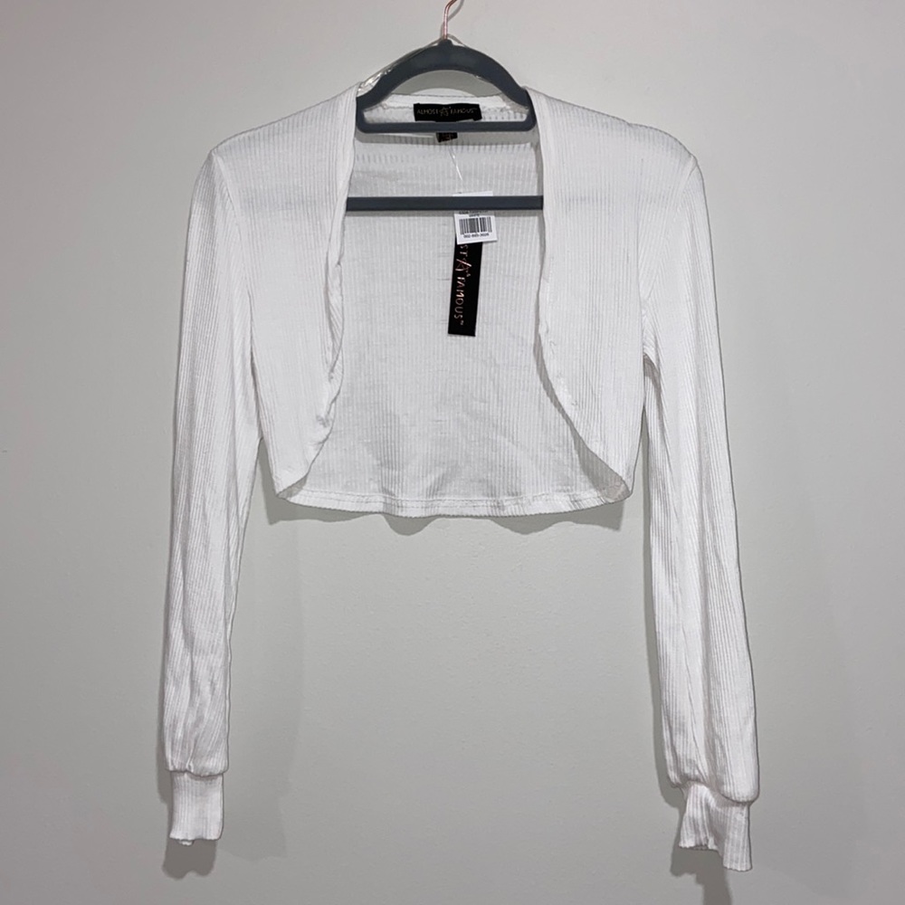 NWT Almost Famous Crop Blazer Jacket Women Size S
